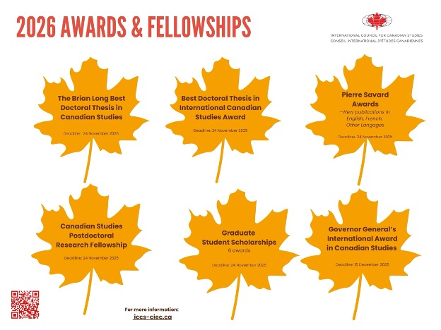 Poster, Awards and Fellowships, International Council of Canadian Studies 2026